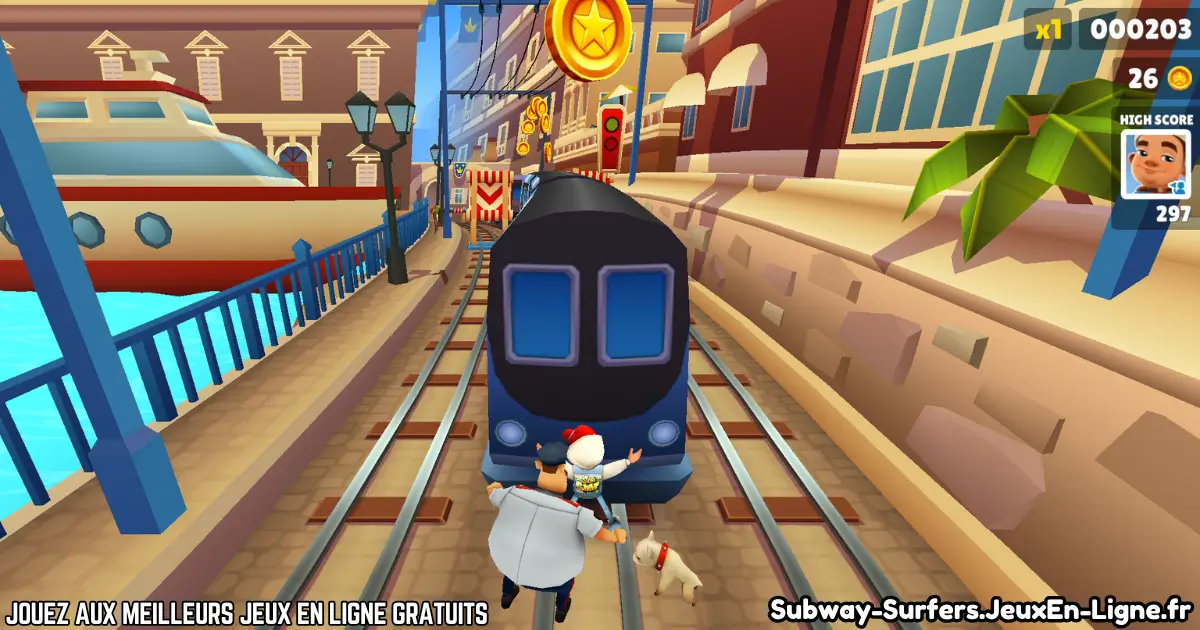 Course poursuite intense dans Subway Surfers en ligne gratuit